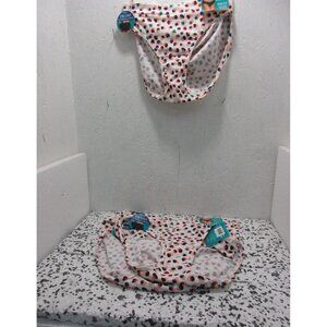 Vanity Fair Women's 6 pairs 18291 Beyond Comfort Bikini White Print  6/M New